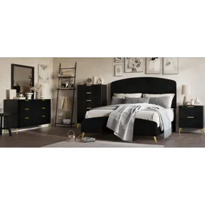 Kailani Side Rails Black - California King