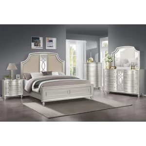 Reflections 5pcs Bed/Dresser/Mirror/Chest/Nightstand - King