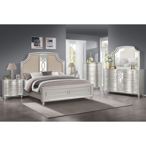 Reflections 6pcs Bed/Dresser/Mirror/Chest/2 Nightstands - California King