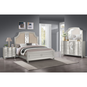 Reflections 4pcs Bed/Dresser/Mirror Nightstand - Queen