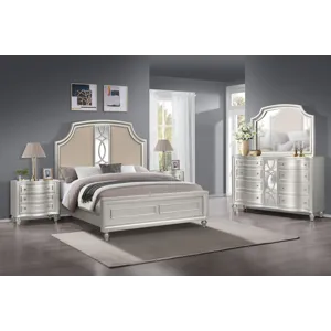 Reflections 5pcs Bed/Dresser/Mirror/2 Nightstands - Queen