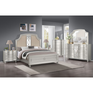 Reflections 6pcs Bed/Dresser/Mirror/Chest/2 Nightstands - Queen