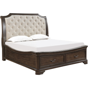 Lyndhurst Walnut Bed Only - King
