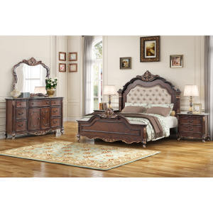 Constantine 4pcs Bed/Dresser/Mirror Nightstand - Queen