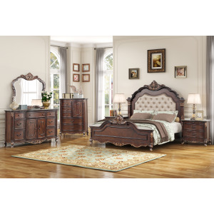 Constantine 5pcs Bed/Dresser/Mirror/Chest/Nightstand - Queen