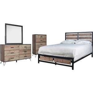 Elk River 4pcs Bed/Dresser/Mirror/Chest - King