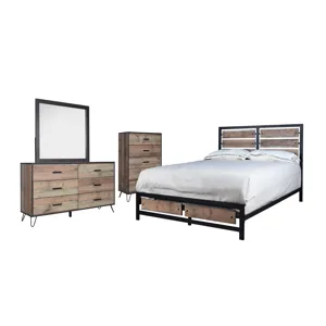 Elk River 6/6 Ek 4pcs B/Dresser/Mirror/Chest