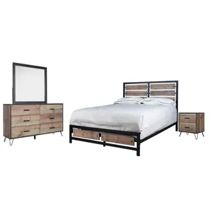 Elk River 6/6e K 4pcs B/Dresser/Mirror/Nightstand