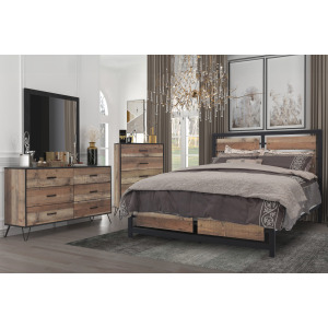 Elk River 4pcs Bed/Dresser/Mirror Chest - Queen