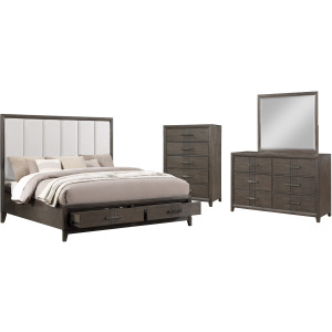Landon 4pcs Bed/Dresser/Mirror/Chest - King