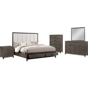 Landon 5pcs Bed/Dresser/Mirror/Chest/Nightstand - King