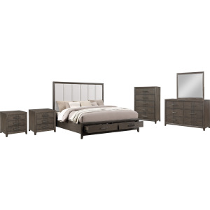 Landon 6pcs Bed/Dresser/Mirror/Chest/2 Nightstands - King