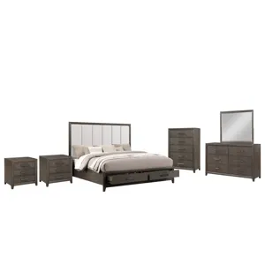 Landon 6/6 Ek 6pcs B/Dresser/Mirror/Chest/2 Nightstands