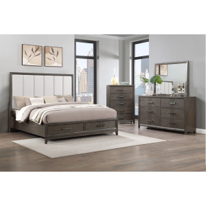 Landon 4pcs Bed/Dresser/Mirror Chest - California King