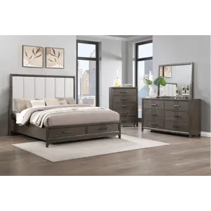 Landon 4pcs Bed/Dresser/Mirror Chest - California King
