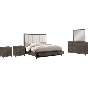 Landon 5pcs Bed/Dresser/Mirror/2 Nightstands - California King