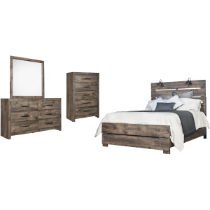 Misty Lodge 4pcs Bed/Dresser/Mirror/Chest - King
