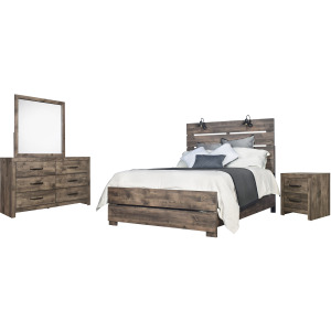 Misty Lodge 6/6e 4pcs Bed/Dresser/Mirror/Nightstand - King