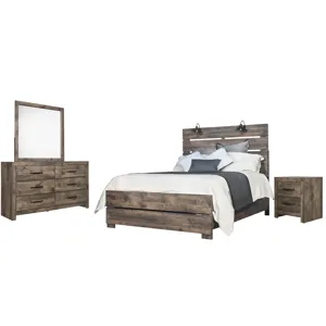 Misty Lodge 6/6e 4pcs Bed/Dresser/Mirror/Nightstand - King