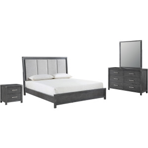 Odessa 6/6e 4pcs Bed/Dresser/Mirror/Nightstand - King