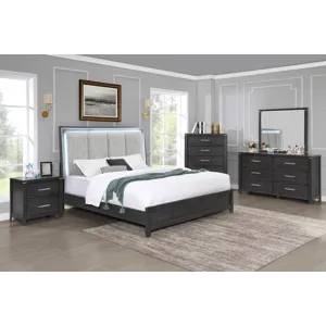 Odessa 5pcs Bed/Dresser/Mirror/Chest/Nightstand - California King