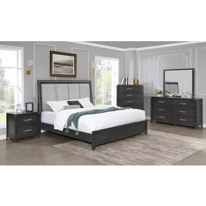 Odessa Headboard Charcoal - King/California King