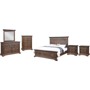 Mar Vista 6pcs Bed/Dresser/Mirror/Chest/2 Nightstands - King