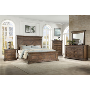 Mar Vista 5pc-Bed, R, R, S, H-Walnut - Queen
