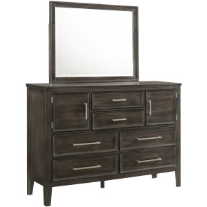 Andover 2pc Dresser & Mirror Set Nutmeg