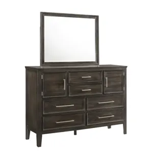 Andover 2pc Dresser & Mirror Set Nutmeg