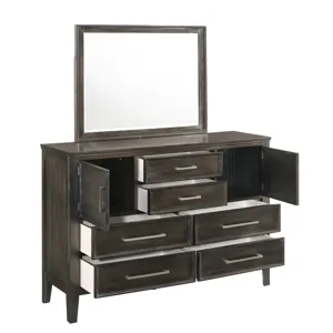 Andover 2pc Dresser & Mirror Set Nutmeg