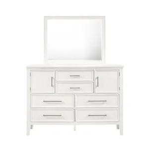 Andover 2pc Dresser & Mirror Set White