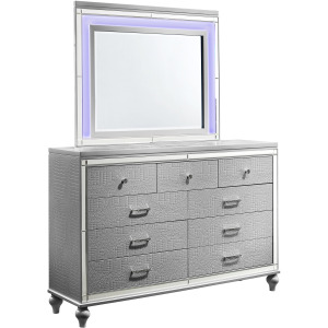 Valentino Silver 2 PCS Dresser Mirror