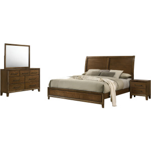 Ballard 6/6 Eastern King 4pcs B/Dresser/Mirror/Nightstand