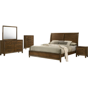 Ballard-6/0 Western King 5pcs B/Dresser/Mirror/Chest/Nightstand