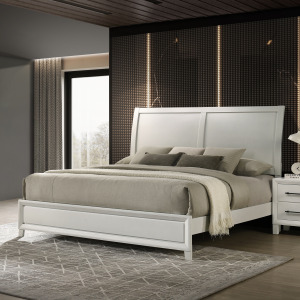Ballard Western Bed Only White - King/California King