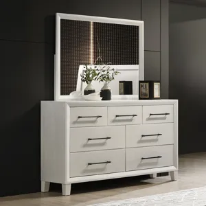 Ballard Dresser & Mirror White