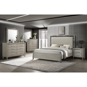 Lennox 5 PC Set Bed/Dresser/Mirror/Chest/Nightstand - King