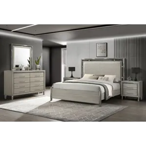 Lennox 5 PC Set Bed/Dresser/Mirror/2 Nightstands - California King