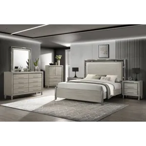 Lennox 6 PC Set Bed/Dresser/Mirror/Chest/2 Nightstands - California King