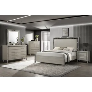 Lennox 5 PC Set Bed/Dresser/Mirror/Chest/Nightstand - Queen