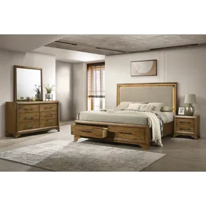 Talcott 4pcs Bed/Dresser/Mirror Nightstand - California King