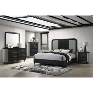 Skyline 5pcs Bed/Dresser/Mirror/Chest/Nightstand - King