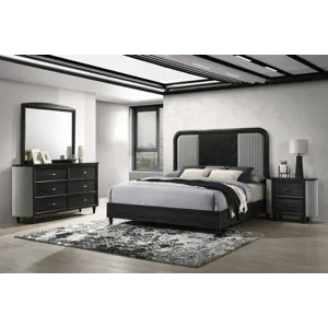 Skyline 4pcs Bed/Dresser/Mirror Nightstand - California King