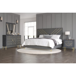 Symmetry-5/0 Queen 4pcs B/Dresser/Mirror Nightstand