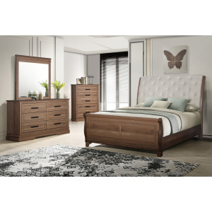 Coventry Hall 4pcs Bed/Dresser/Mirror Chest - California King
