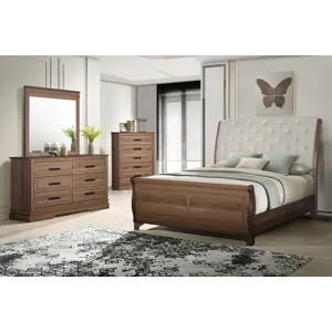 Coventry Hall 4pcs Bed/Dresser/Mirror Chest - Queen