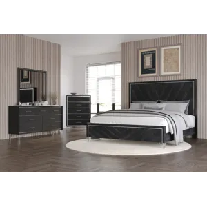 Ava 4pcs Bed/Dresser/Mirror/Chest - King