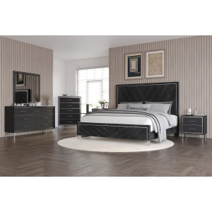 Ava 6pcs Bed/Dresser/Mirror/Chest/2 Nightstands - King