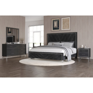 Ava 4pcs Bed/Dresser/Mirror Nightstand - California King